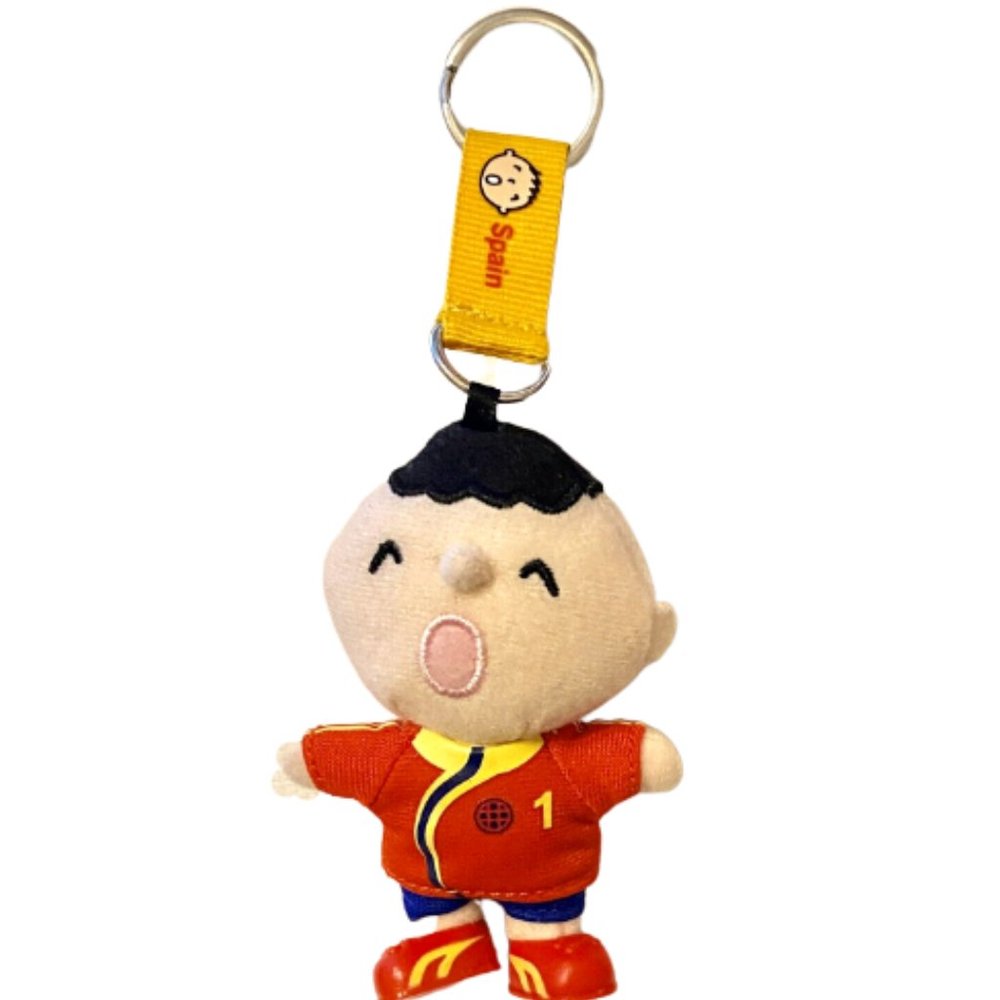 Soccer Minna No Tabo Spain Plush Keychain 3.5 in.